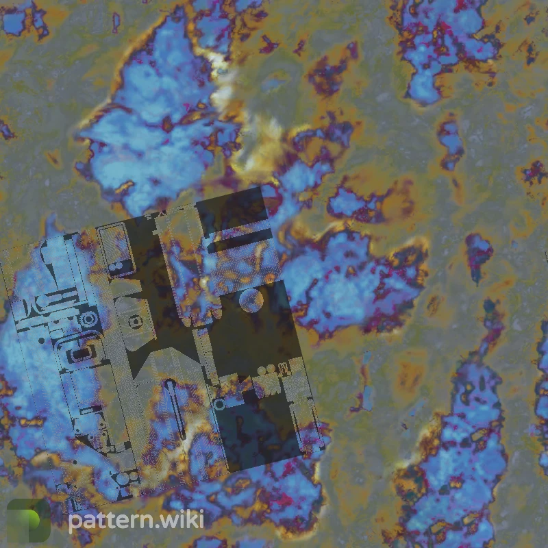 MAC-10 Case Hardened seed 182 pattern template