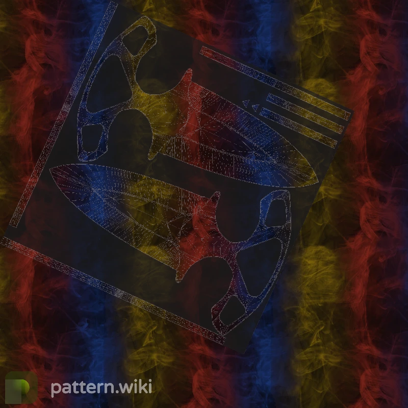 Shadow Daggers Marble Fade seed 411 pattern template