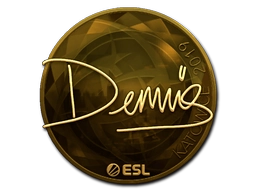 Sticker dennis (Gold) | Katowice 2019 preview