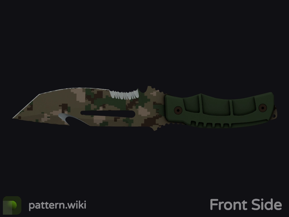 Survival Knife Forest DDPAT seed 166