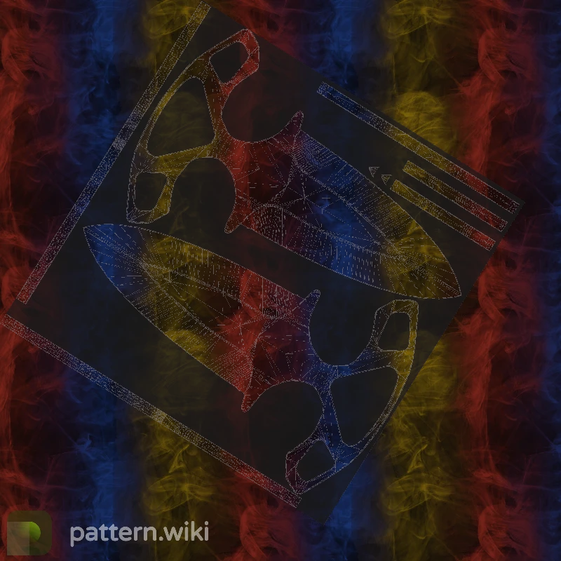 Shadow Daggers Marble Fade seed 25 pattern template
