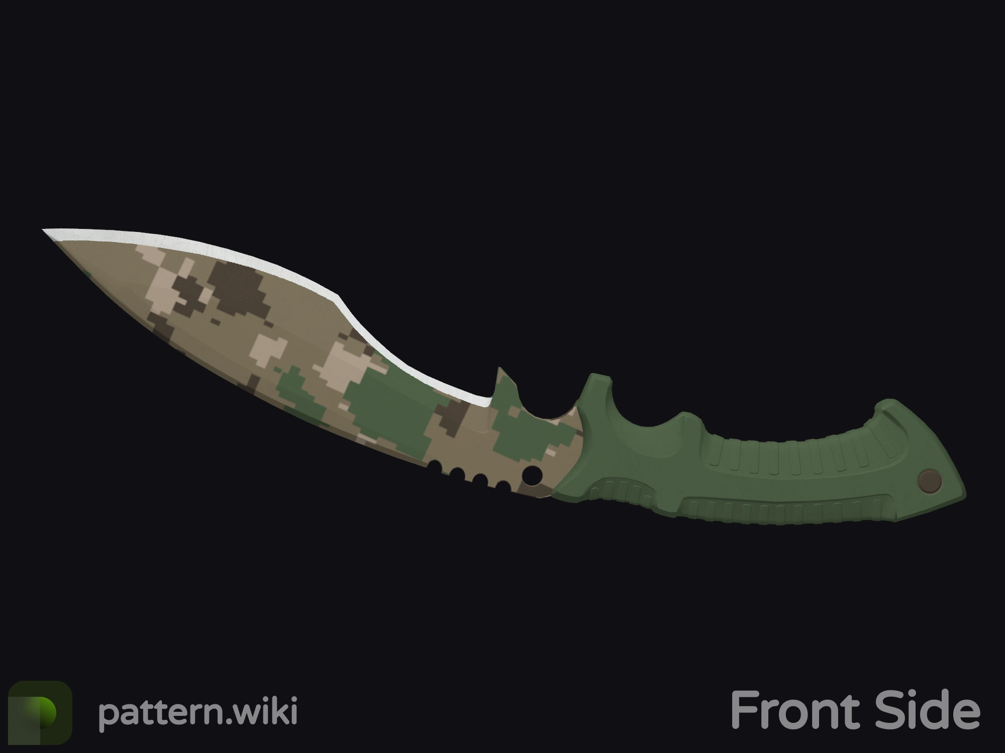 Kukri Knife Forest DDPAT seed 810