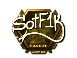 Sticker S0tF1k (Gold) | London 2018 preview