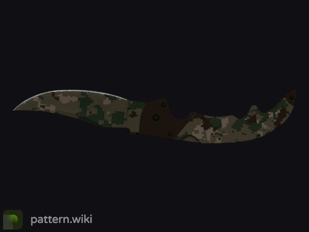 Falchion Knife Forest DDPAT seed 107