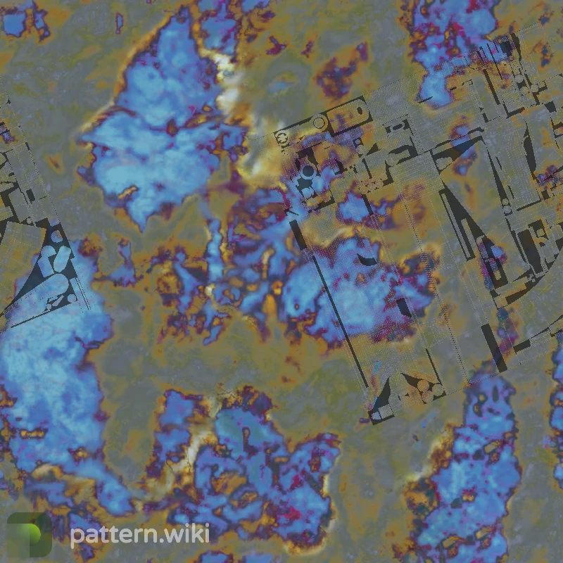 AK-47 Case Hardened seed 843 pattern template