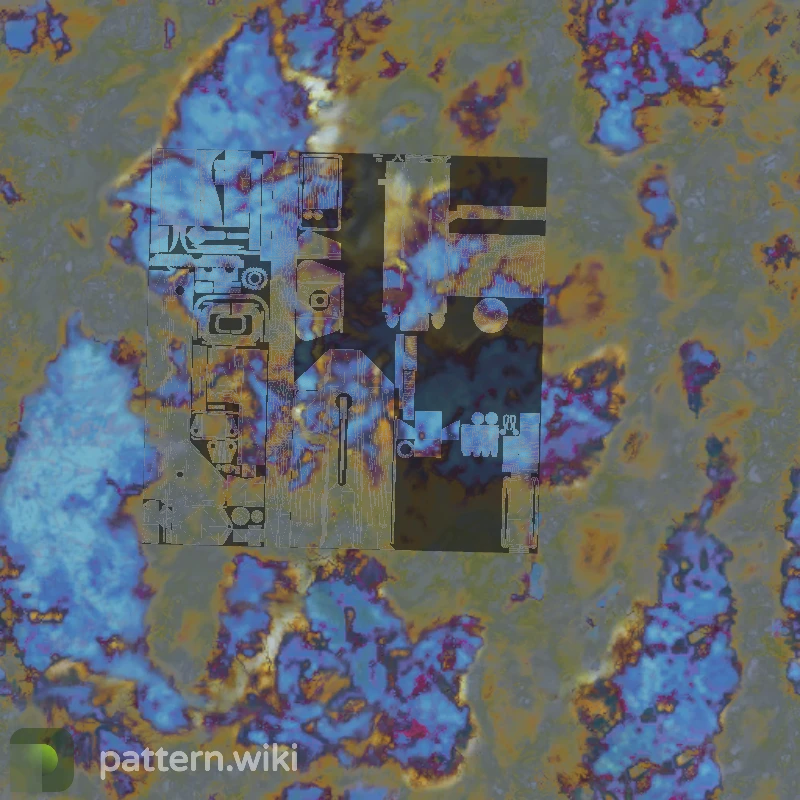 MAC-10 Case Hardened seed 341 pattern template