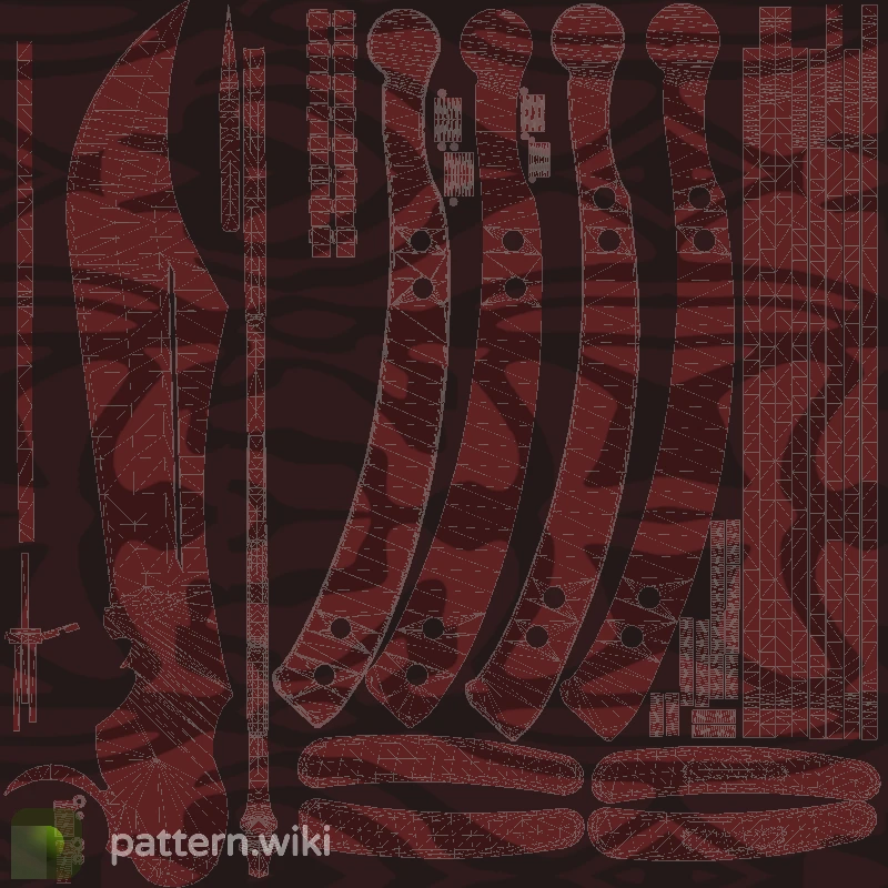 Butterfly Knife Slaughter seed 305 pattern template