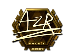 Sticker AZR (Gold) | London 2018 preview