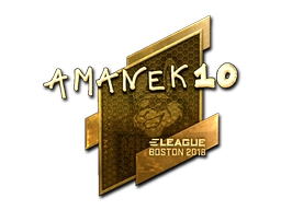 Sticker AmaNEk (Gold) | Boston 2018 preview