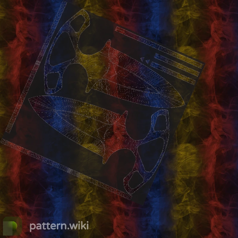 Shadow Daggers Marble Fade seed 582 pattern template