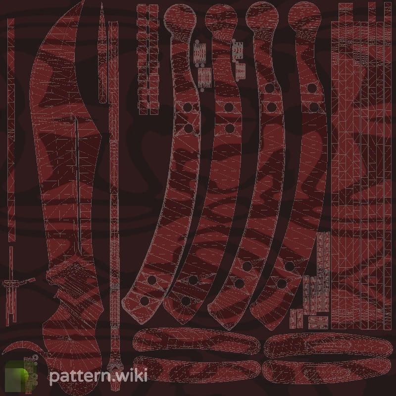 Butterfly Knife Slaughter seed 509 pattern template