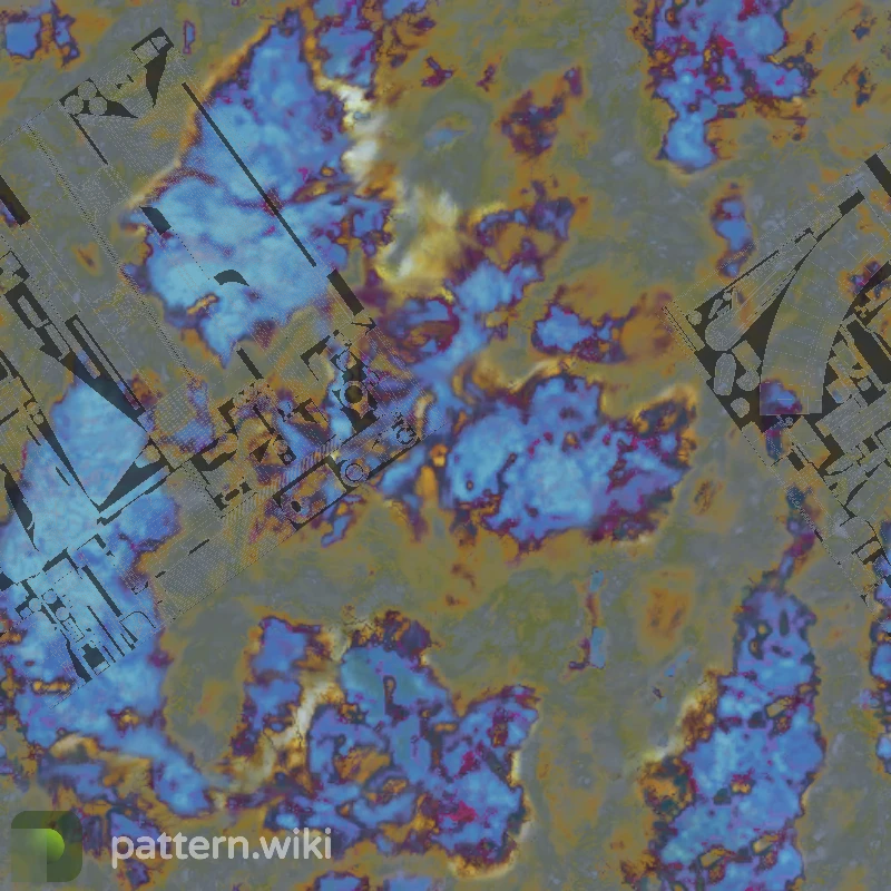 AK-47 Case Hardened seed 887 pattern template