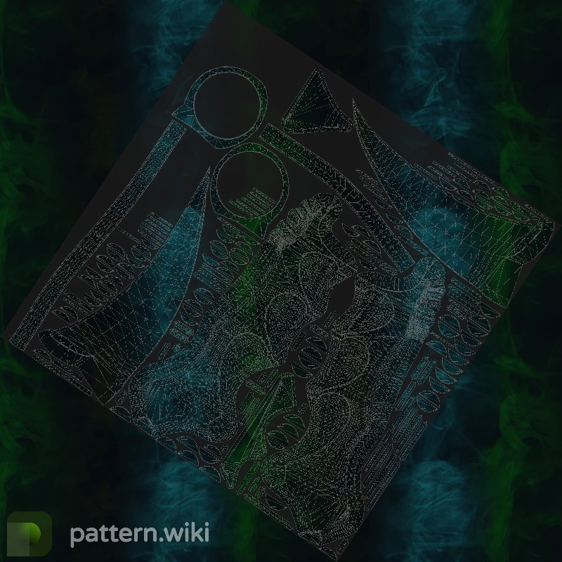 Karambit Gamma Doppler seed 414 pattern template