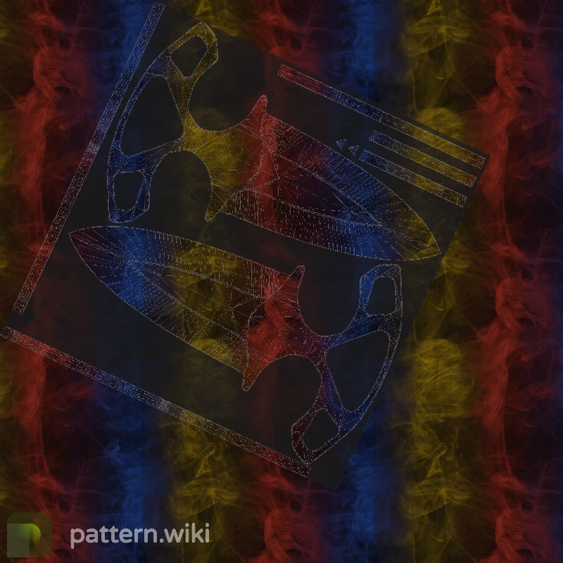 Shadow Daggers Marble Fade seed 1 pattern template
