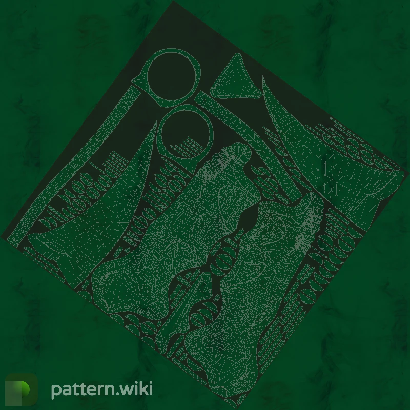 Karambit Gamma Doppler seed 195 pattern template