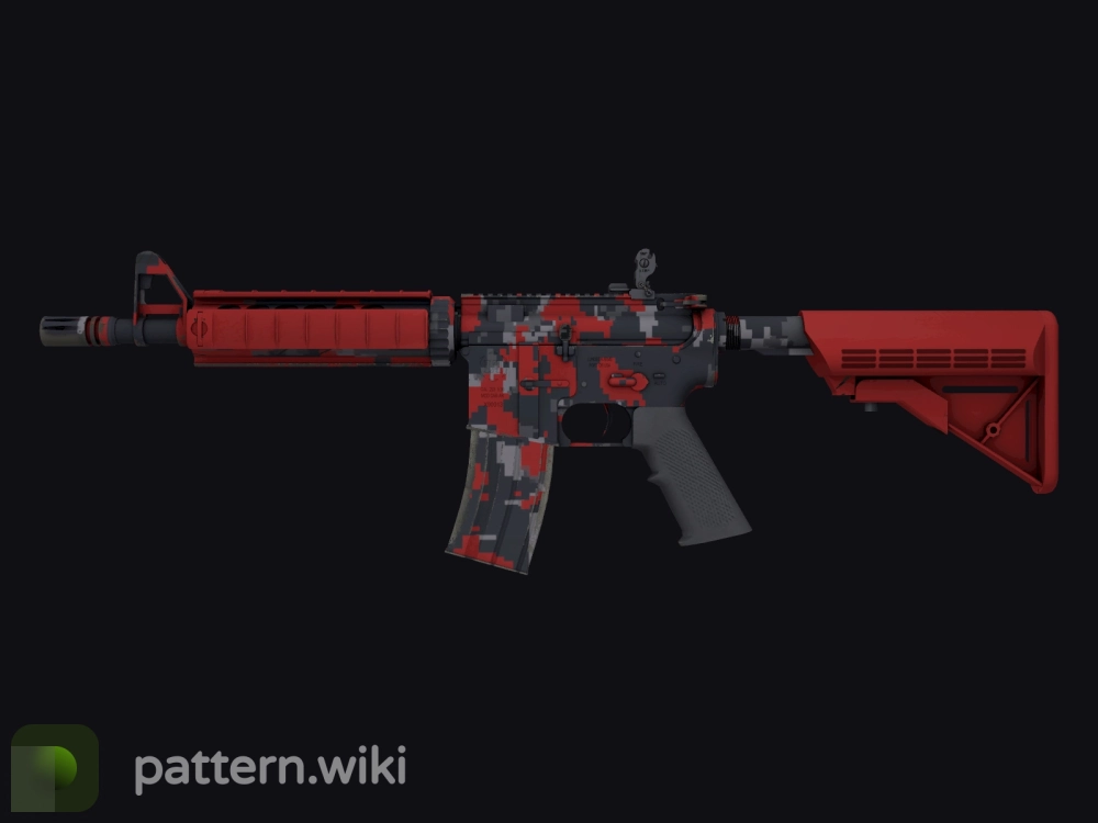 M4A4 Red DDPAT seed 857