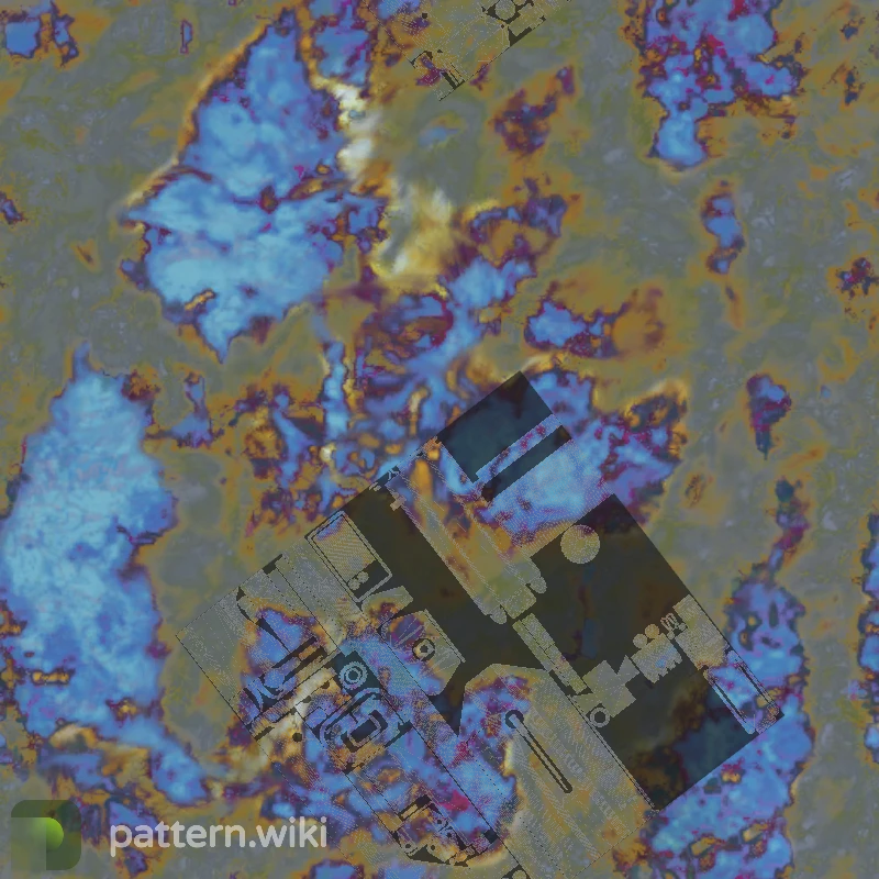 MAC-10 Case Hardened seed 370 pattern template