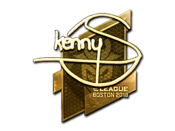 Sticker kennyS (Gold) | Boston 2018 preview