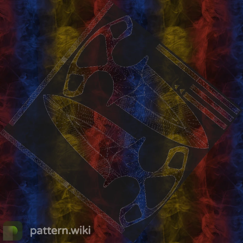 Shadow Daggers Marble Fade seed 576 pattern template