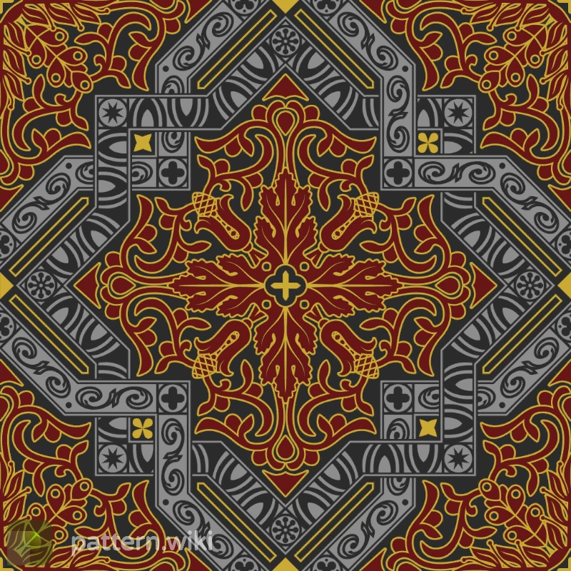 Nova Baroque Orange seed 0 pattern template