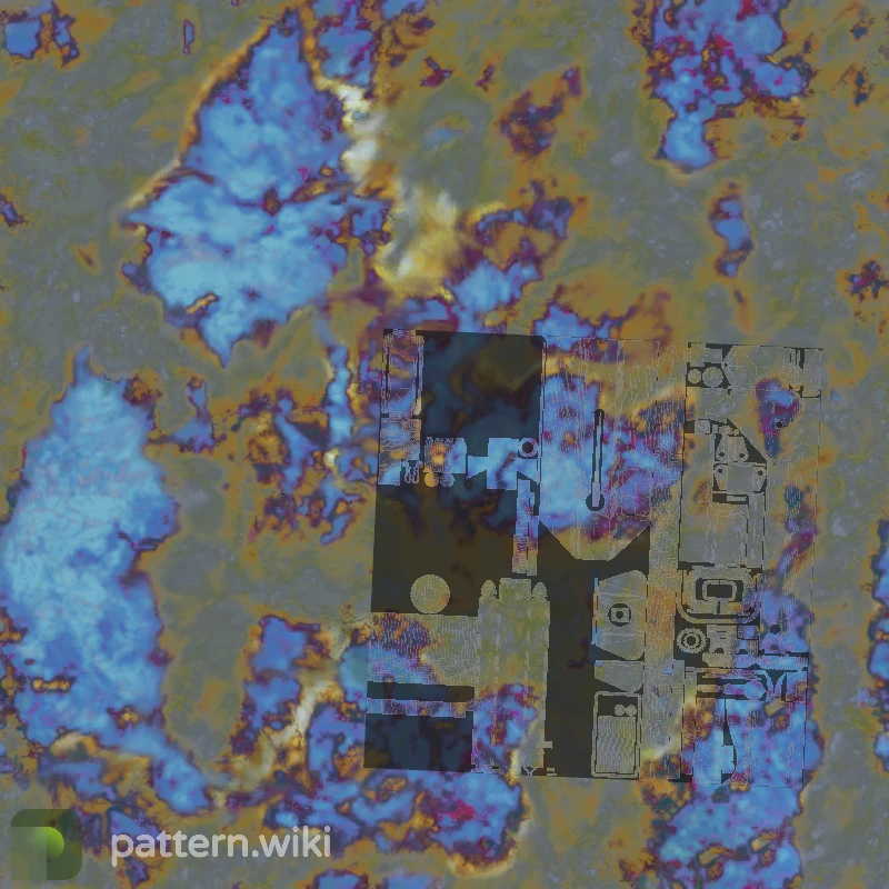 MAC-10 Case Hardened seed 275 pattern template