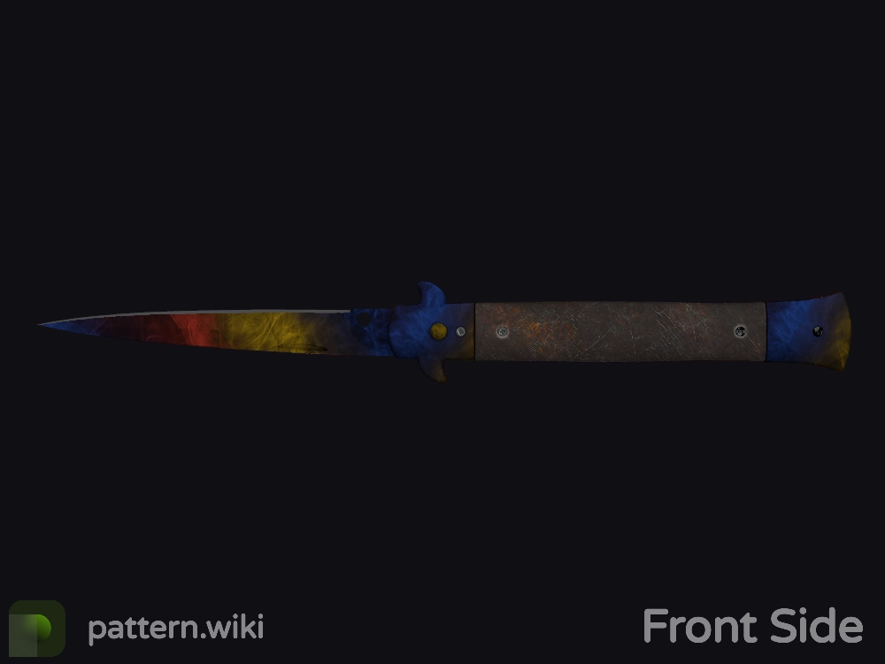 Stiletto Knife Marble Fade seed 255