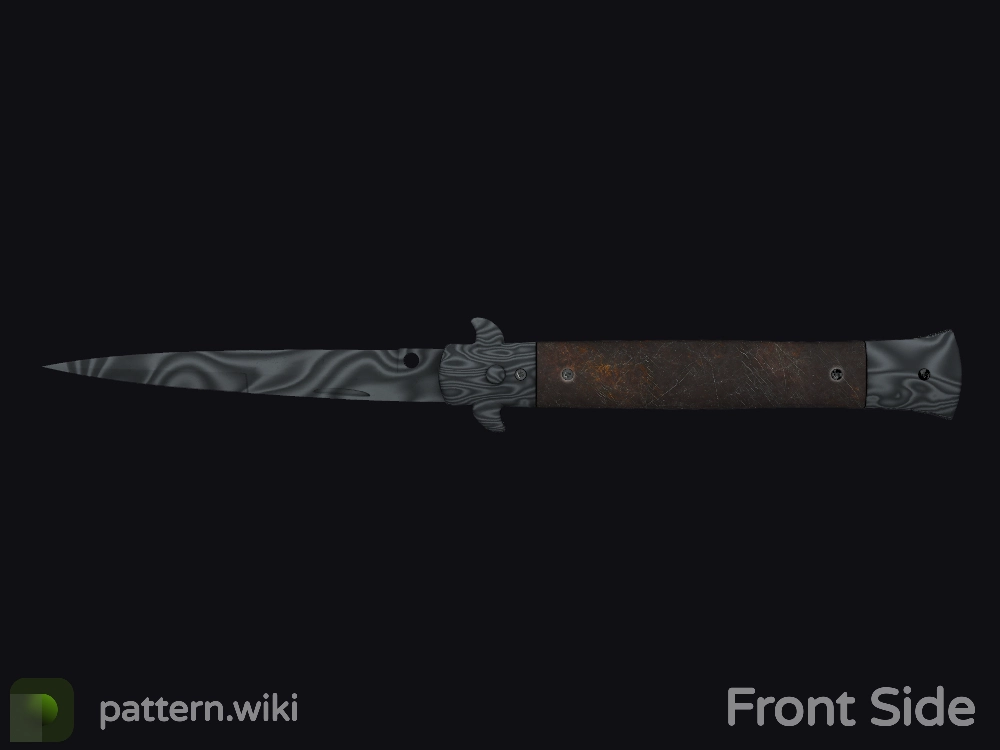 Stiletto Knife Damascus Steel seed 945