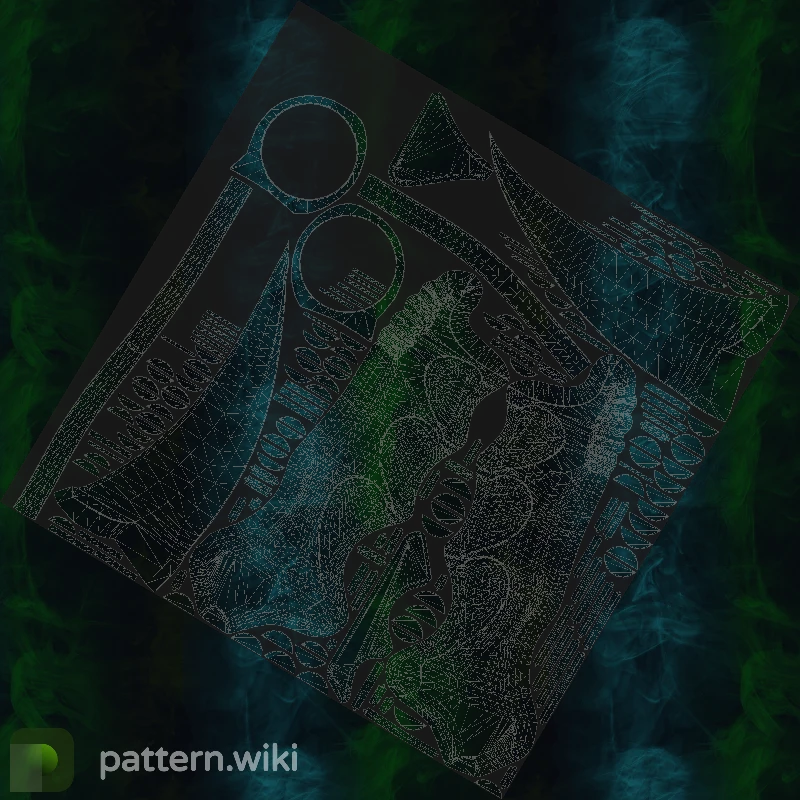 Karambit Gamma Doppler seed 366 pattern template