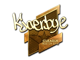 Sticker Kjaerbye (Gold) | Boston 2018 preview