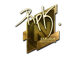 Sticker RpK (Gold) | Boston 2018 preview