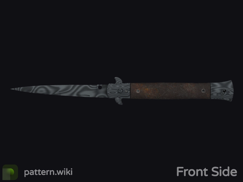 Stiletto Knife Damascus Steel seed 305