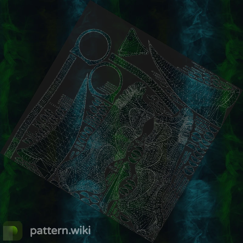 Karambit Gamma Doppler seed 35 pattern template