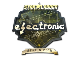 Sticker electronic (Gold) | Berlin 2019 preview