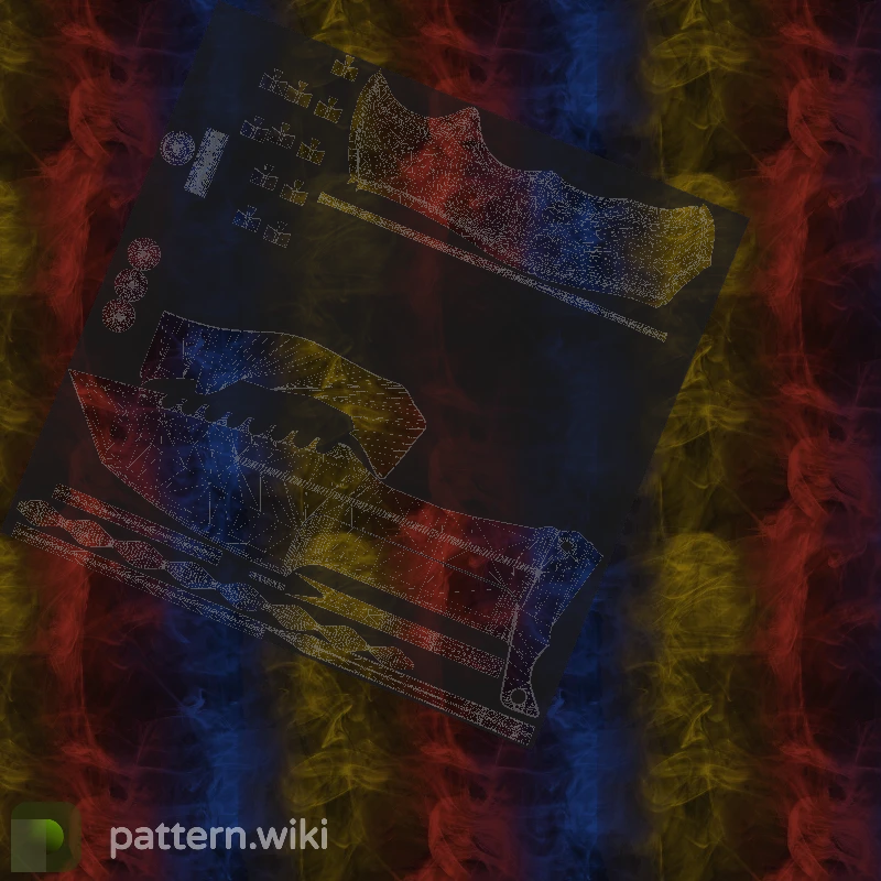 Huntsman Knife Marble Fade seed 977 pattern template