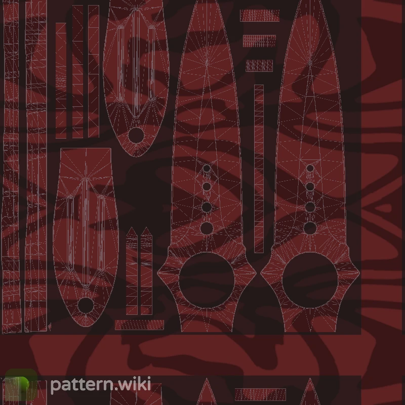 Skeleton Knife Slaughter seed 786 pattern template