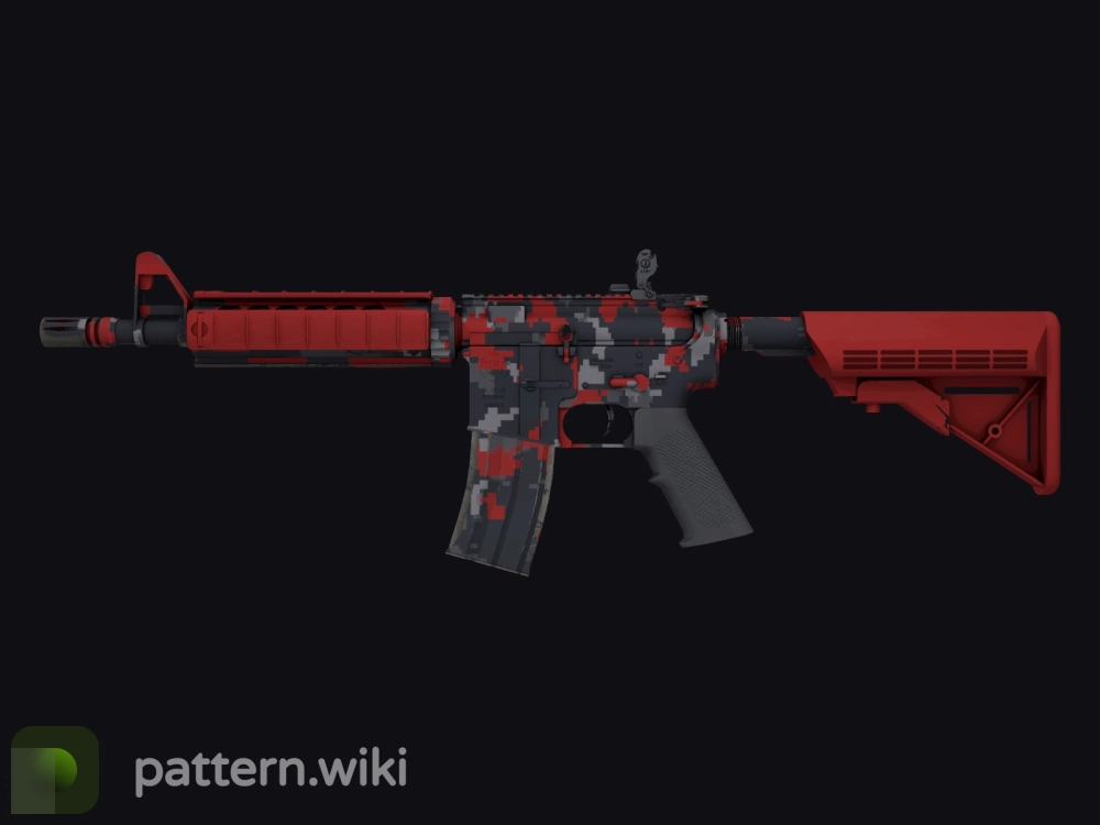 M4A4 Red DDPAT seed 20