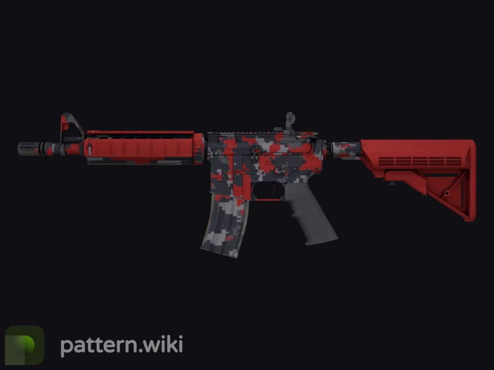 M4A4 Red DDPAT seed 95