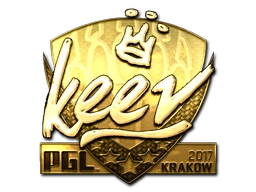 Sticker keev (Gold) | Krakow 2017 preview