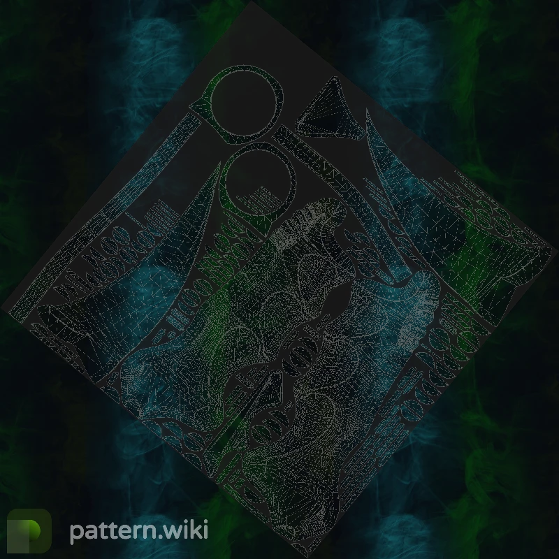 Karambit Gamma Doppler seed 494 pattern template