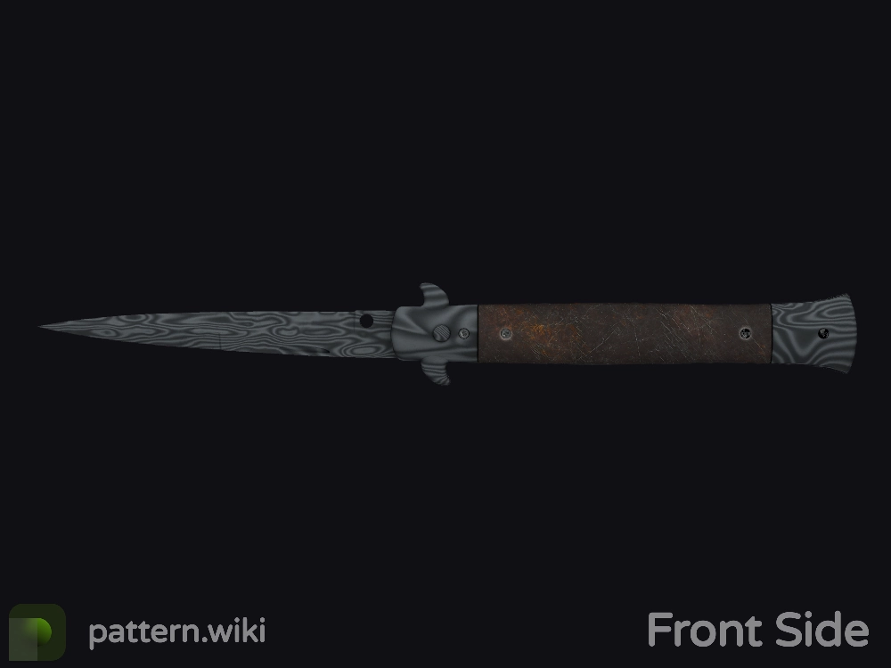 Stiletto Knife Damascus Steel seed 981