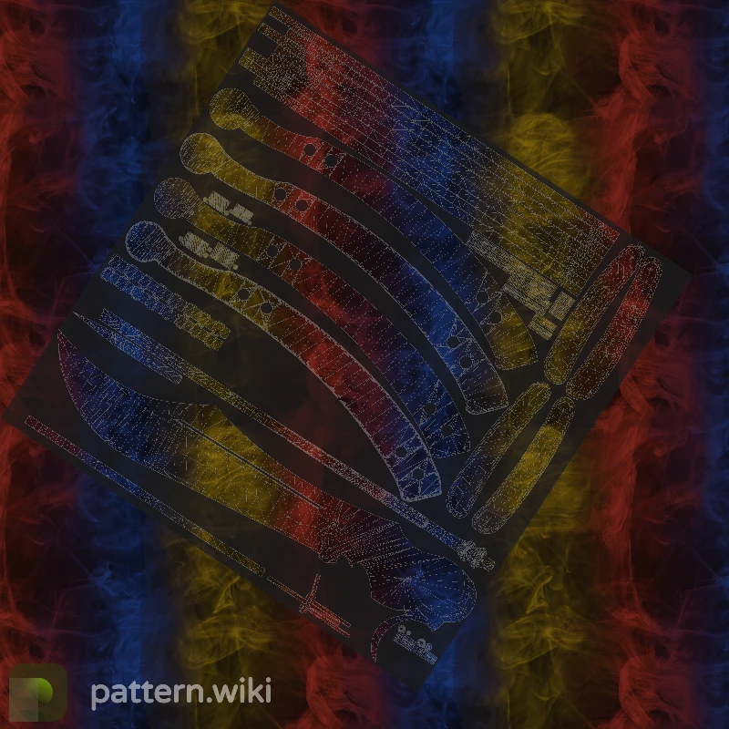 Butterfly Knife Marble Fade seed 554 pattern template