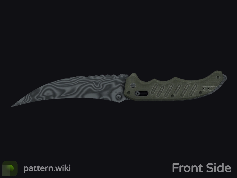 Flip Knife Damascus Steel seed 91