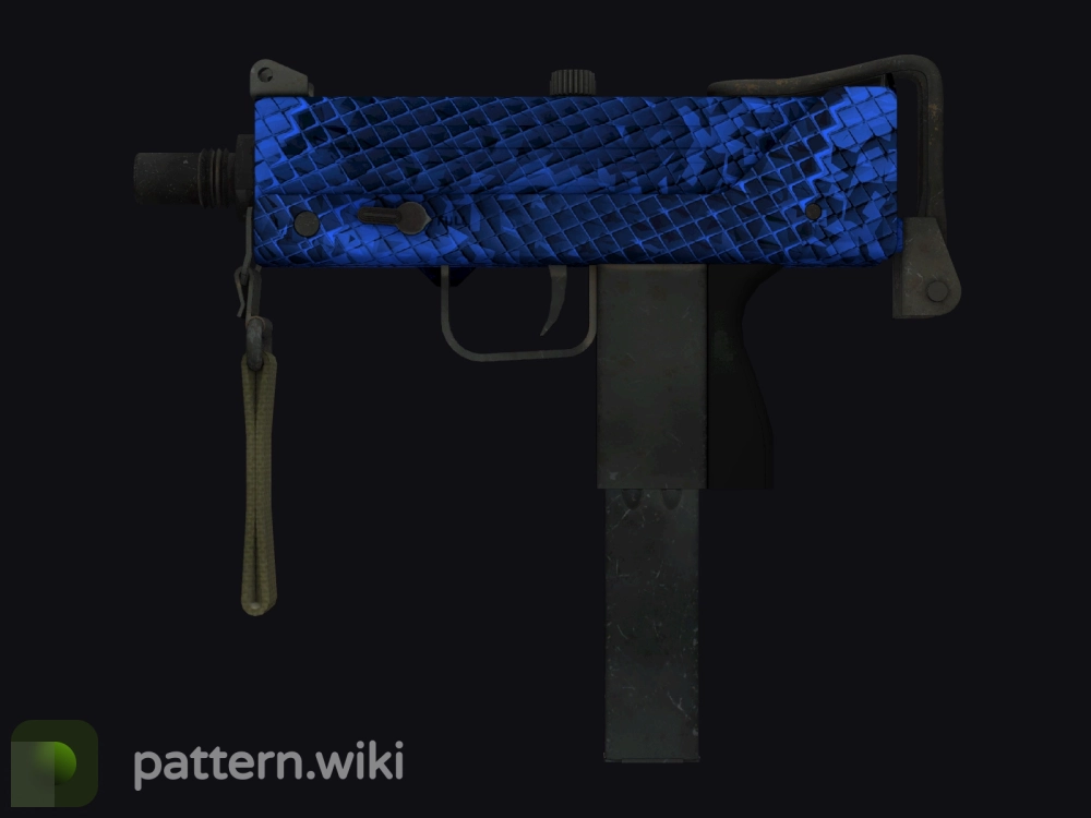 MAC-10 Lapis Gator seed 418