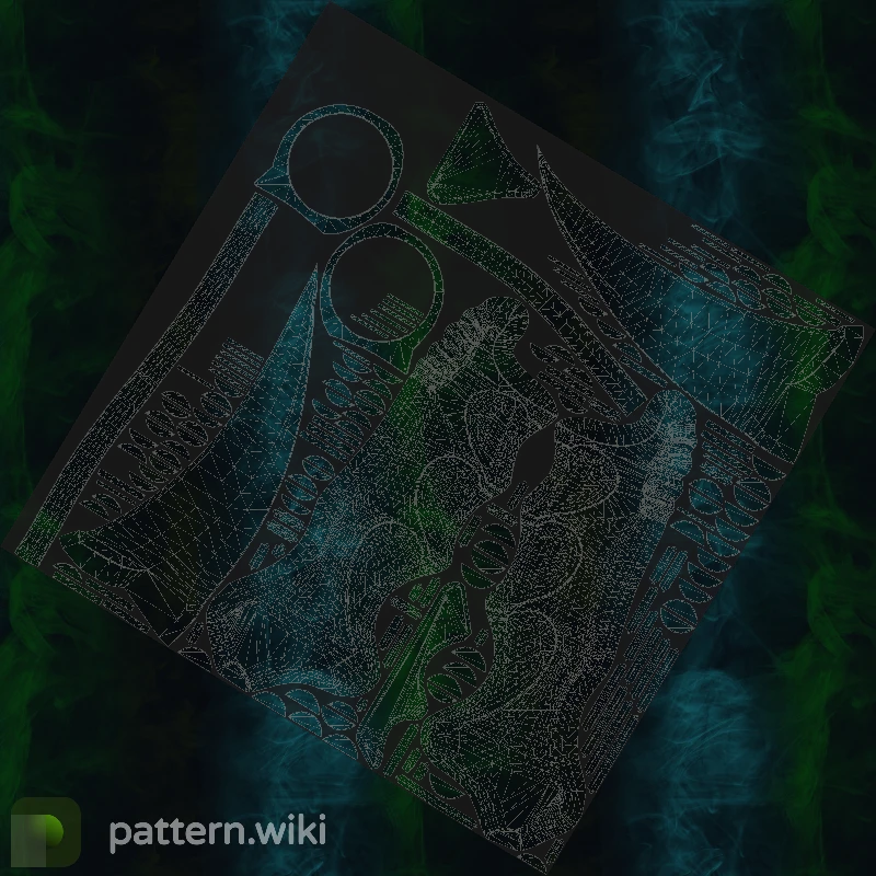 Karambit Gamma Doppler seed 316 pattern template