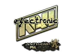 Sticker electronic (Gold) | Antwerp 2022 preview