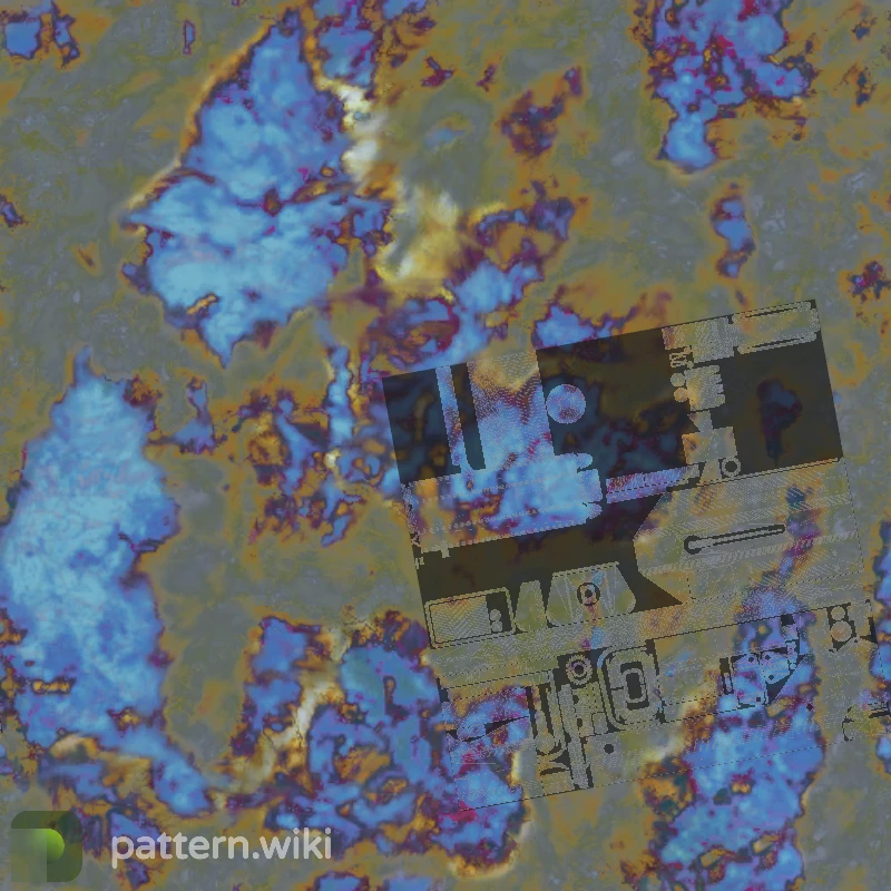 MAC-10 Case Hardened seed 384 pattern template