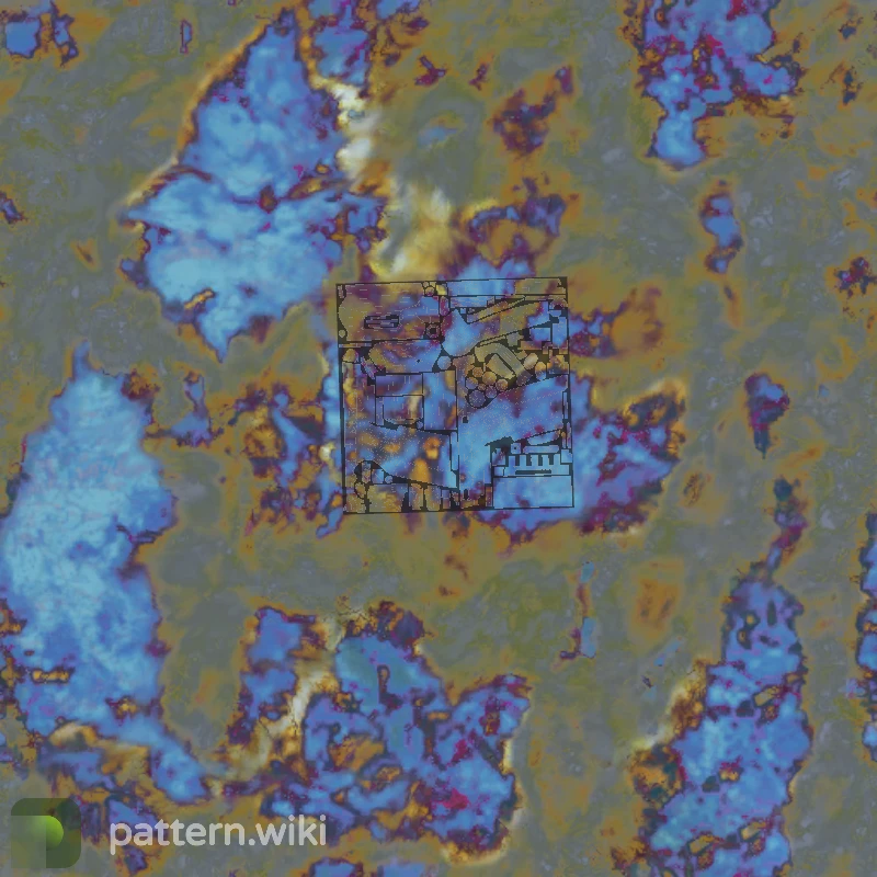 Five-SeveN Case Hardened seed 767 pattern template