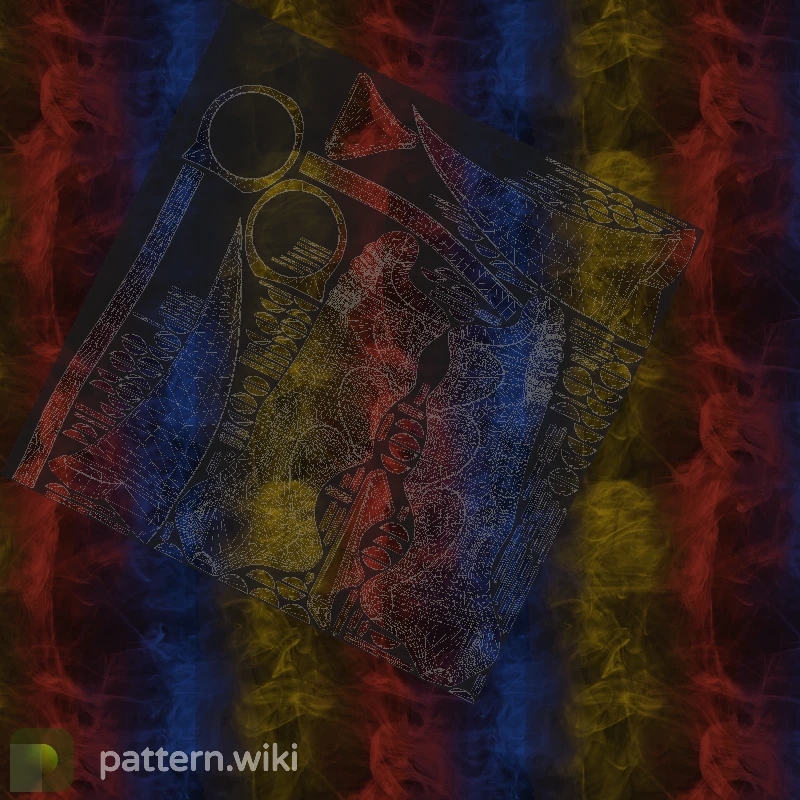 Karambit Marble Fade seed 783 pattern template