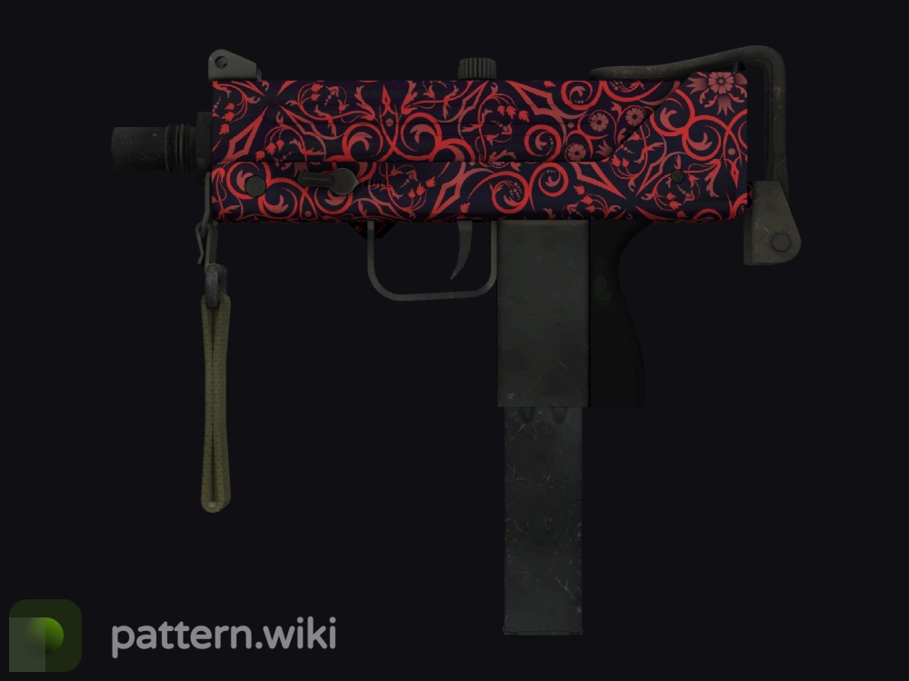 MAC-10 Red Filigree seed 625