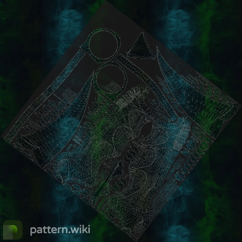 Karambit Gamma Doppler seed 130 pattern template